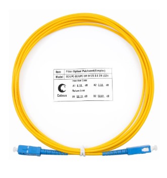 Патч-корд оптический FOP(s)-9-SC-SC-1m (7385c), simplex SC-SC 9/125 sm 1м LSZH