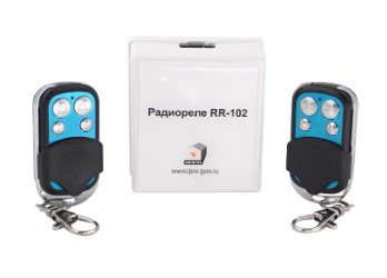 Комплект радиореле RR-102 + 2 пульта, 150 метров, питание 12В