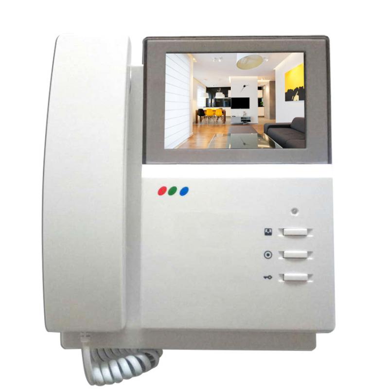 J2000-DF-4HPTNC PAL Классический монитор цветного видеодомофона, 4,3" TFT, на 1 вызывную панель. Рег