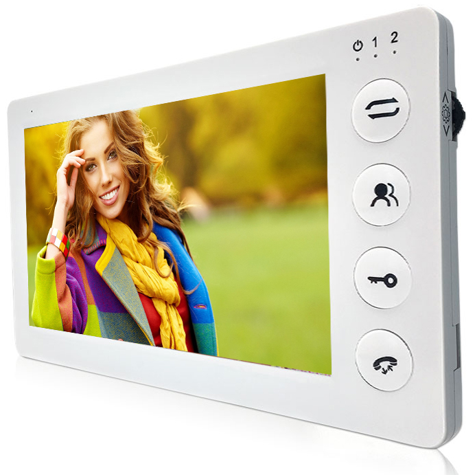 J2000* J2000-DF-КАРИНА AHD 2,0 mp Цветной hands-free 7" видеодомофон с экраном HD (1024х600)