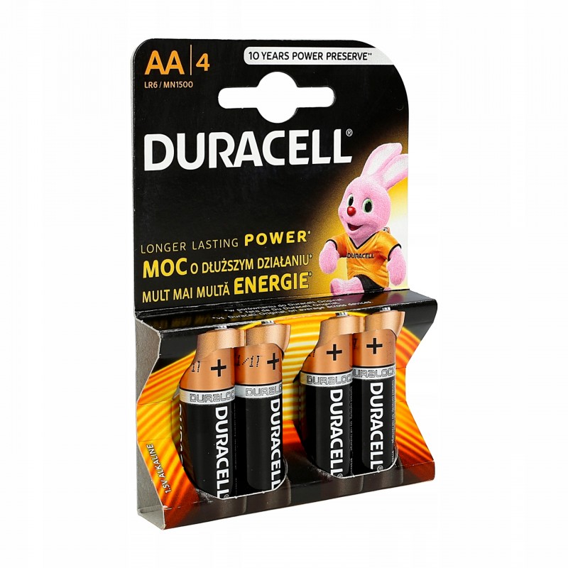 Батарейка Duracell Simply LR6-4BL MN1500 AA (промо 4х4)