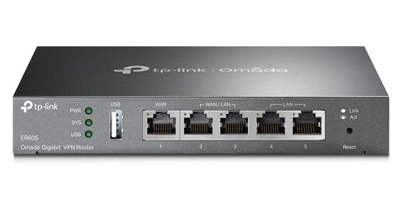 Маршрутизатор TP-LINK SafeStream ER605, черный