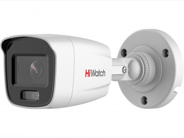 HiWatch DS-I250L (4) 2Мп цилиндрическая IP-видеокамера с технологией ColorVu