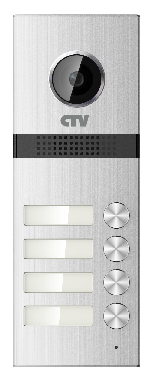 CTV-D4MULTI Вызывная панель на 4 абонента, 1000 твл, угол обзора 120 °